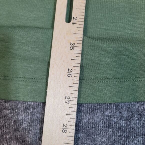 Lululemon Evolution Mens Golf Tennis Shirt Size M Green Twill Short Sleeve - Picture 10 of 10